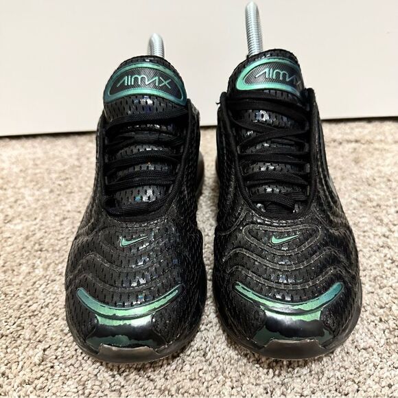 Nike Air Max 720 Throwback Future Black Laser AQ3196-003 Size 4.5Y - Picture 3 of 9